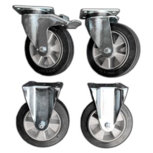 SmartStore Transportgestell - Aufsteckbarer Radsatz passend für alle Fahrplattenboxen bzw. Bodenschutzplatten-Sets von Securatek.