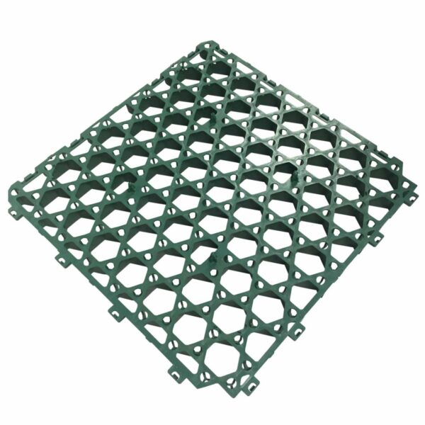 Rasenwabe RW40 Grün · 0,25 m² · 500 x 500 x 40 mm · 350,0 t/m² · 0,80 kg · 1,00mm Profilierung · 16 Kopplungen · On-Sub Verlegung · Drainage