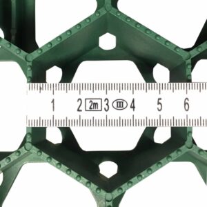 Rasenwabe RW40 Grün · 0,25 m² · 500 x 500 x 40 mm · 350,0 t/m² · 0,80 kg · 1,00mm Profilierung · 16 Kopplungen · On-Sub Verlegung · Drainage