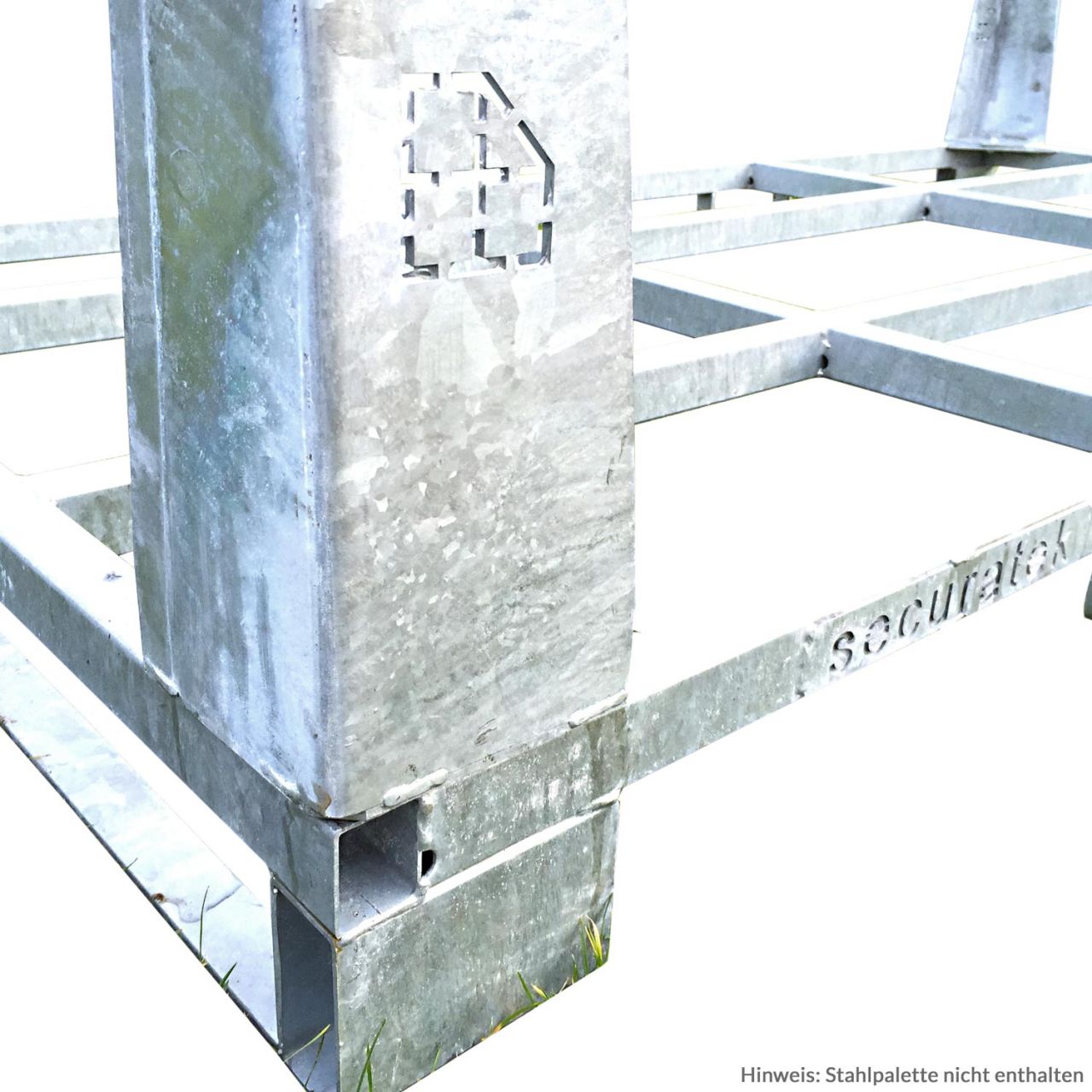 SmartStore Eckwinkel für Transportgestell bzw. Transportbox aus verzinktem Stahl ✓Fahrplattenbox für Fahrplatten ✓Eckwinkel statt Rungen ✓Stapelbar ✓Laderaumoptimiert