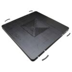 Stützplatte zur Lastverteilung mit Anti-Rutsch Gummierung