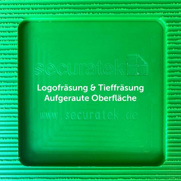 Unterlage mit Tieffräsung für Fußspindeln im Gerüstbau