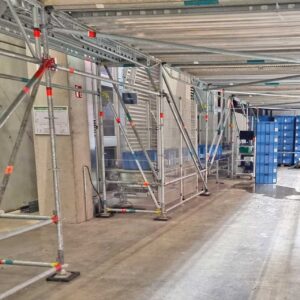 Unterlage aus Kunststoff für Spindelfüße und Gerüstfüße im Gerüstbau und Bühnenbau