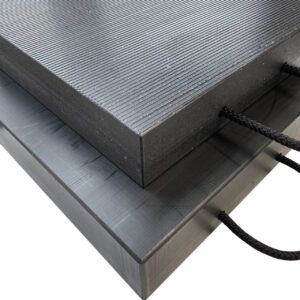 100 mm Unterlegblock bzw. Unterlegklotz aus Kunststoff für schwere Lasten als Unterbaumaterial für Anhänger, Maschinen, Anlagen, Bauteilen,