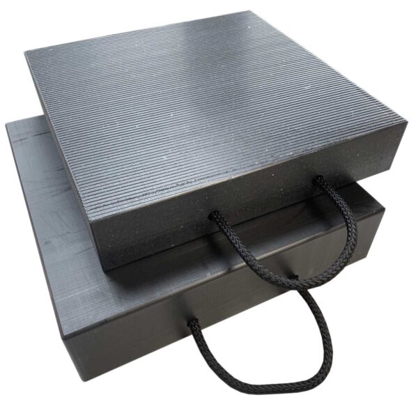 100 mm Unterlegblock bzw. Unterlegklotz aus Kunststoff für schwere Lasten als Unterbaumaterial für Anhänger, Maschinen, Anlagen, Bauteilen,