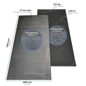 V:tek Rubber Fahrplatte aus Kunststoff