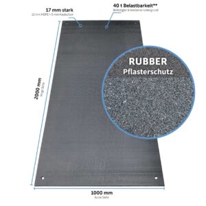 V:tek Rubber Fahrplatte aus Kunststoff