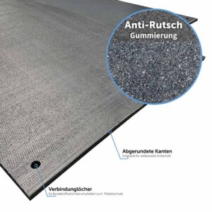 V:tek Rubber Fahrplatte aus Kunststoff