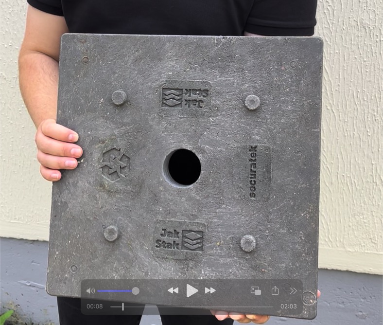 JakStak Unterlegplatten aus Kunststoff für Container, Raumsysteme, Bürocontainer und Containeranlagen