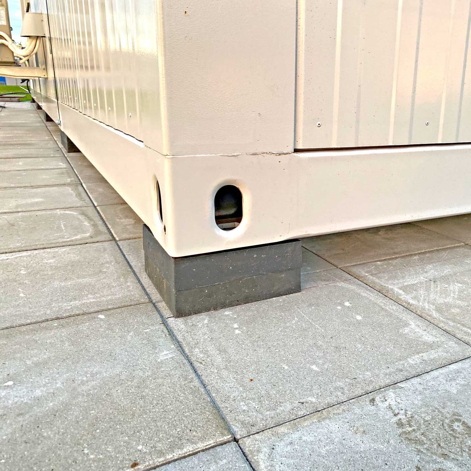 unterlegplatten zur lastverteilung fuer buerocontainer 004 qu