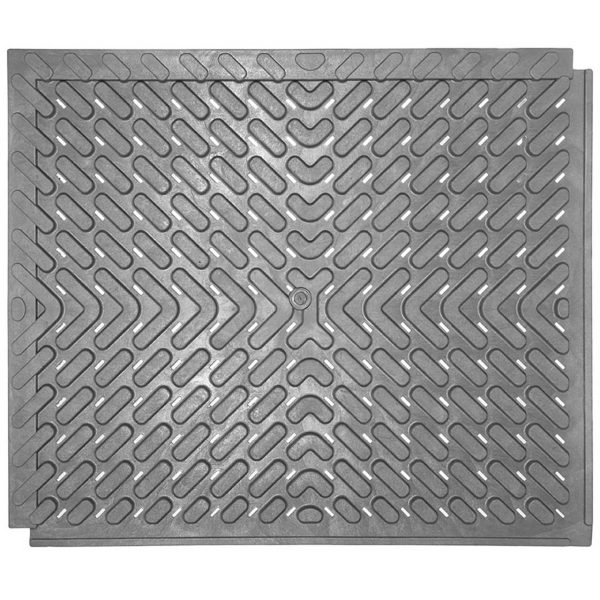 FastFloor FF23 Bodenmatte Unterseite mit Kanälen zur Wasserableitung
