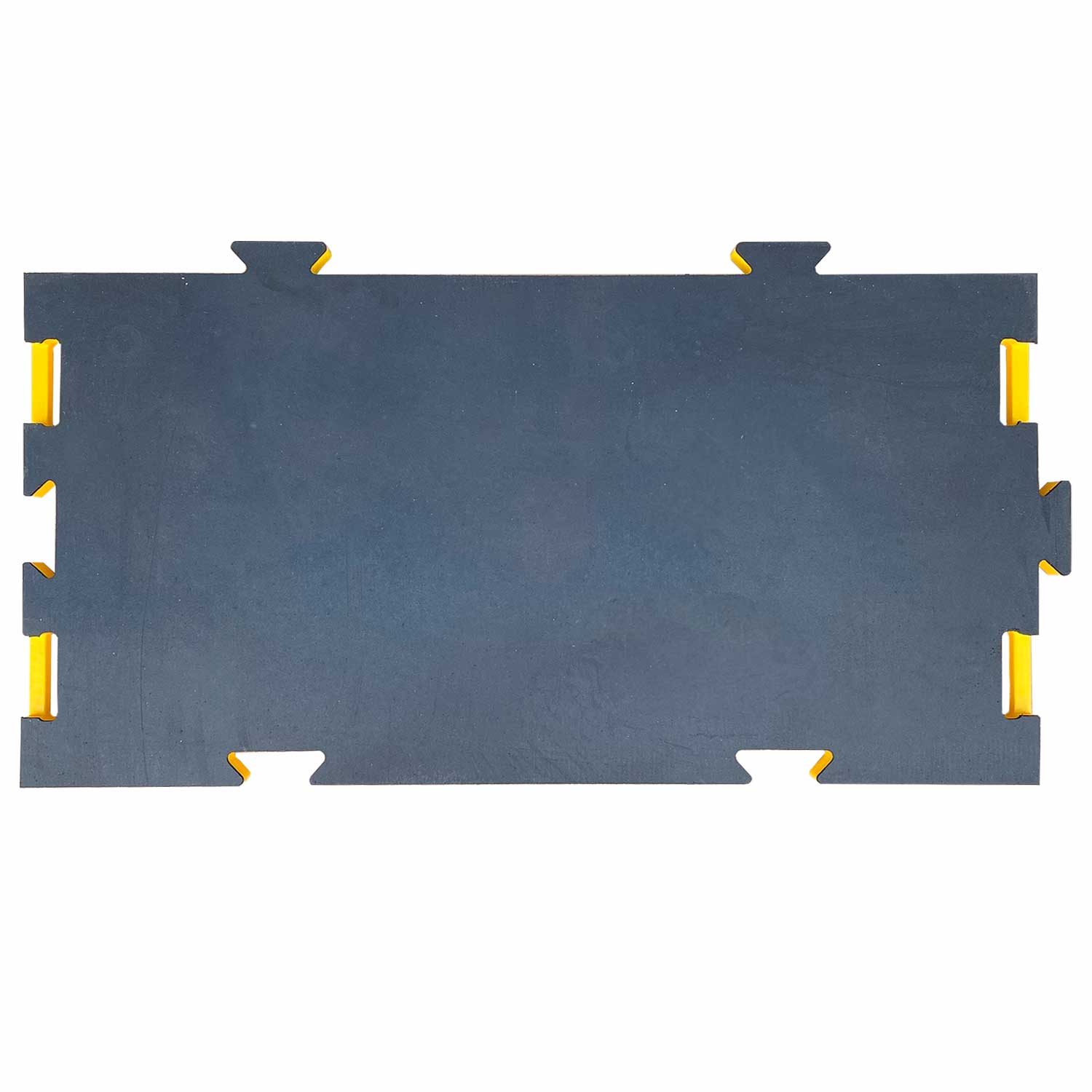 Die gummierte Unterseite der Signalplatte