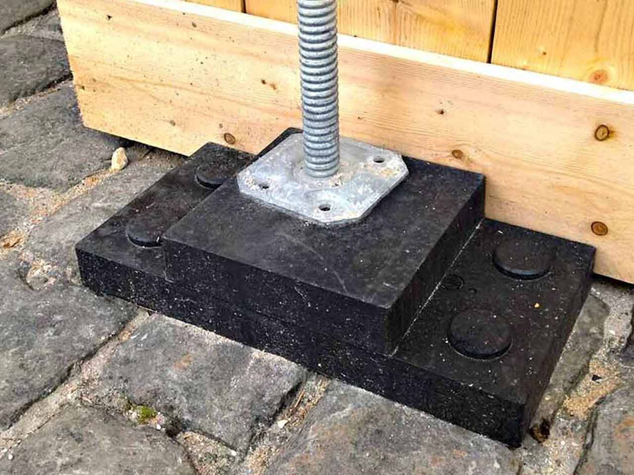 Unterlegplatte ULP als Unterlage für Gewindefuß