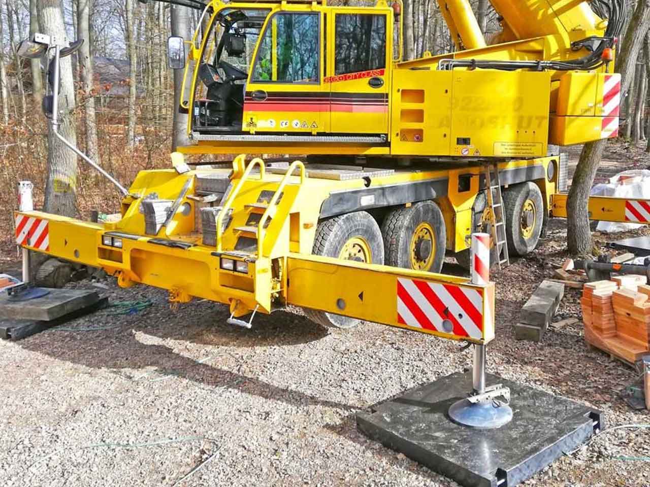 Kranplatte PRO im Einsatz