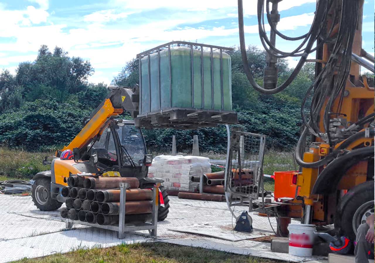 Temporäre Arbeitsfläche