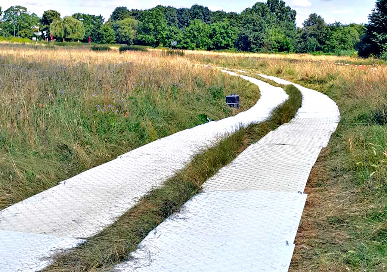 Temporäre Fahrspuren