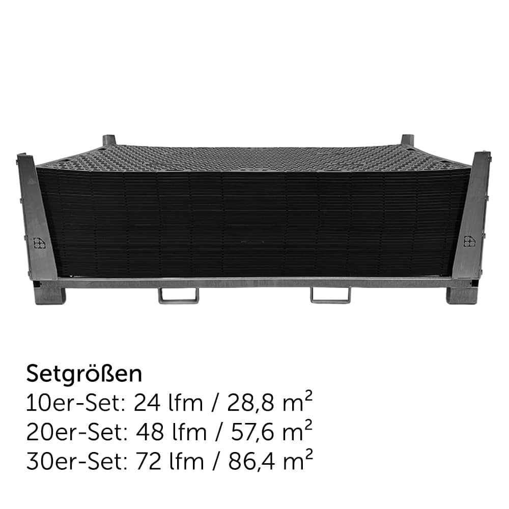 s:tek PRO Setgrößen mit 10, 20 oder 30 Platten