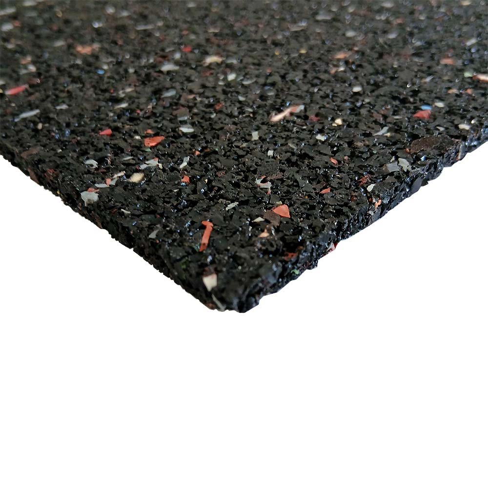 Detailansicht der Oberfläche des Gummi-Nivellierpads aus Recyclingmaterial